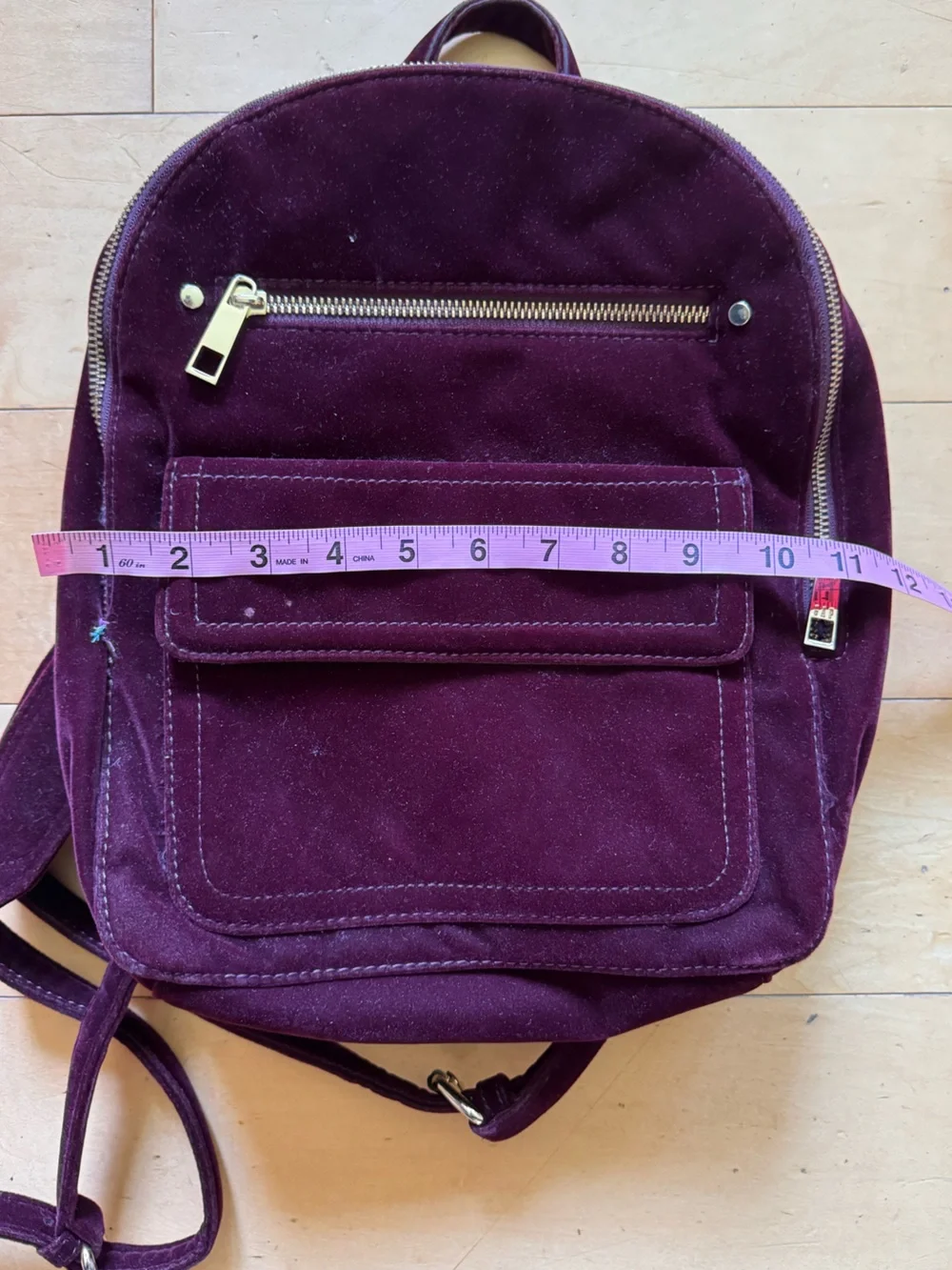 GAP Burgundy Mini Velvet Backpack Bag preppy classic ballet core retro luxury